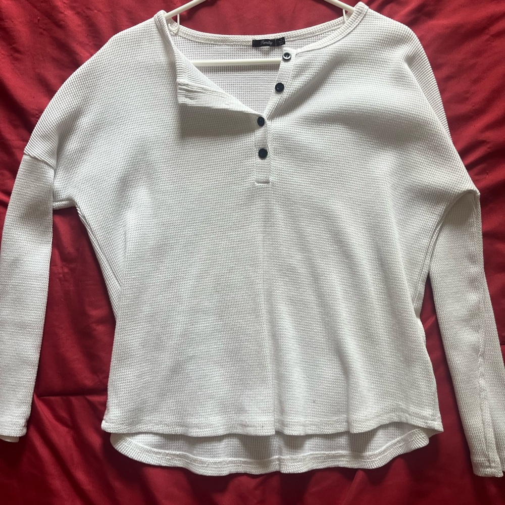 Famulily white button shirt